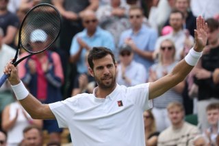 Karen Khachanov est le premier quart de finaliste de Wimbledon KEYSTONE/EPA/NEIL HALL